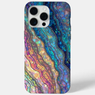 Colourful Abalone Ripples iPhone 15 Pro Max Case
