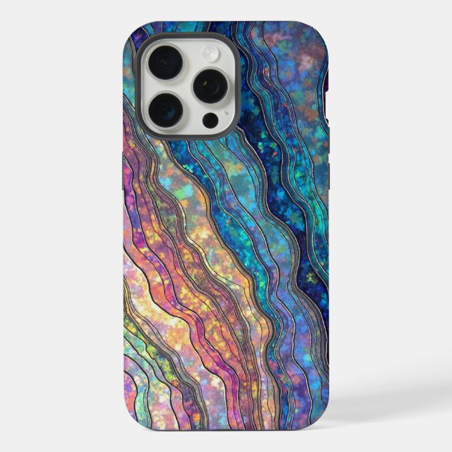 Colourful Abalone Ripples iPhone Case (Back)