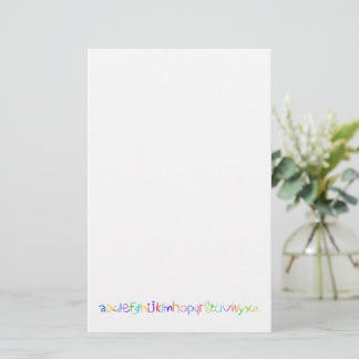 Colourful ABC Rainbow Crayons Kid's Handwriting Stationery