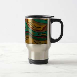 Colourful Aboriginal Inspired Design.Travel Mug