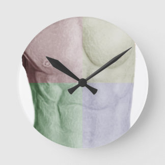 Colourful Abs Round Clock