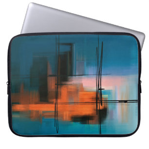 Colourful abstract acrylic painting. Surreal lands Laptop Sleeve