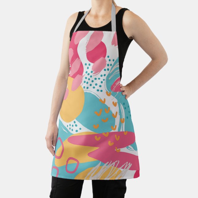Colourful Abstract Apron (Insitu)