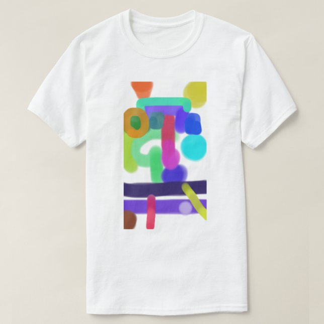 Colourful Abstract Art 11 T-Shirt (Design Front)