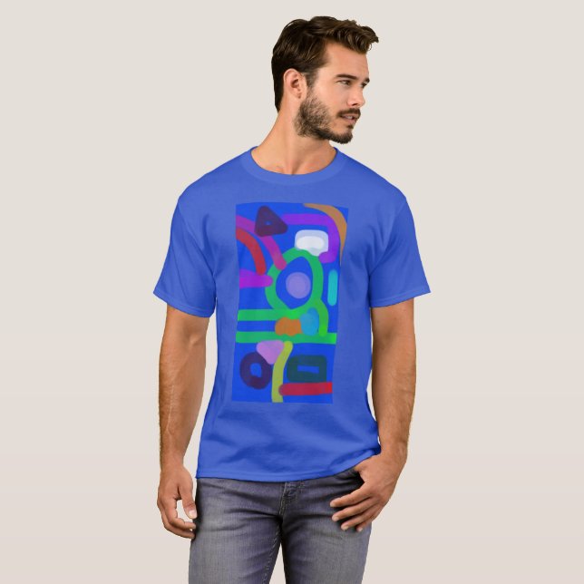 Colourful Abstract Art 12 T-Shirt (Front Full)