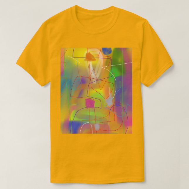 Colourful Abstract Art 2 T-Shirt (Design Front)
