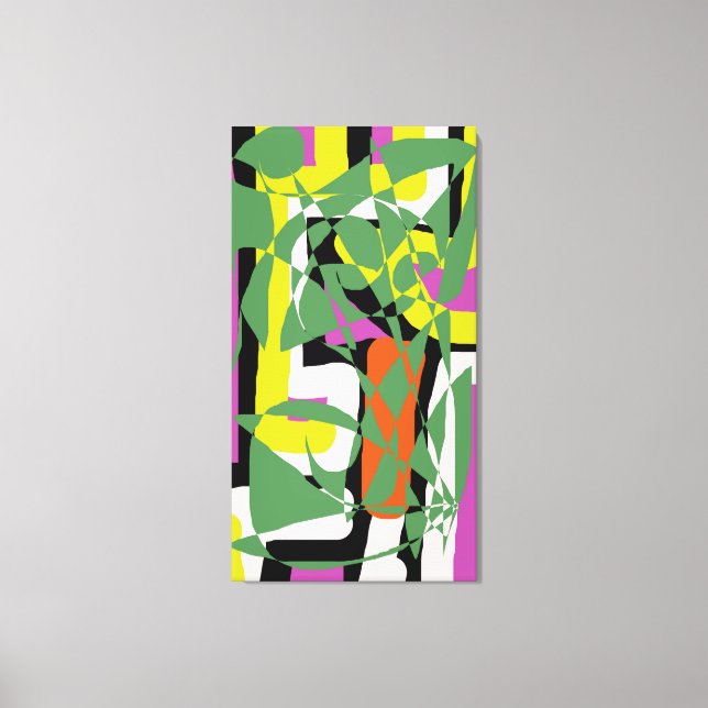 Colourful abstract art 4  canvas print (Front)