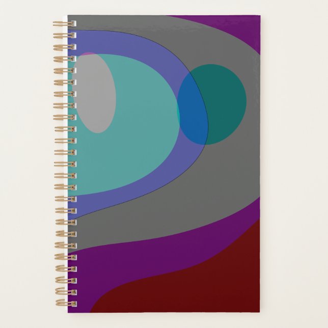 Colourful Abstract Art 613 Planner (Front)