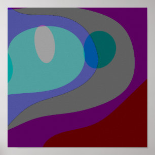 Colourful Abstract Art 613 Poster
