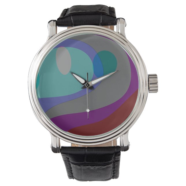 Colourful Abstract Art 613 Watch (Front)