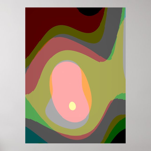 Colourful Abstract Art 921 Poster (Front)