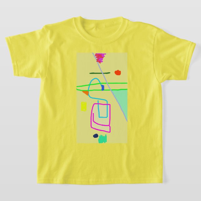 Colourful Abstract Art 9 T-Shirt (Laydown)