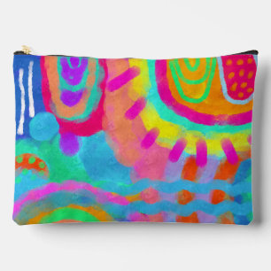 Colourful Abstract Art Accessory Pouch