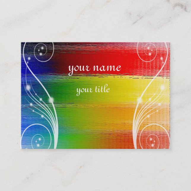 colourful Abstract art Business Card (Front)