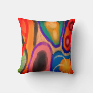 Colourful Abstract Art Cushion