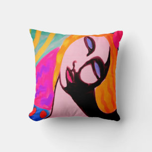 Colourful Abstract Art Cushion