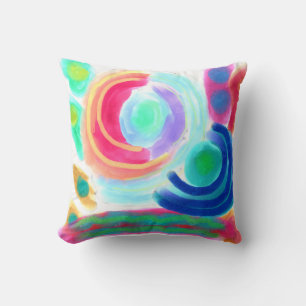 Colourful Abstract Art Cushion