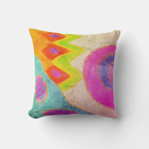 Colourful Abstract Art Cushion