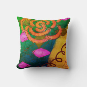 Colourful Abstract Art Cushion