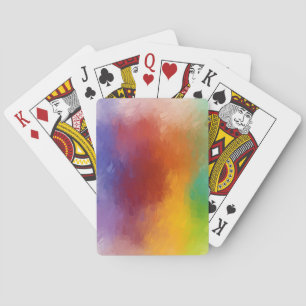 Colourful Abstract Art Custom Modern Elegant Playing Cards
