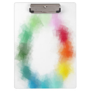 Colourful Abstract Art Custom Modern Trendy Elegan Clipboard