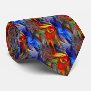Colourful Abstract Art Design Tie