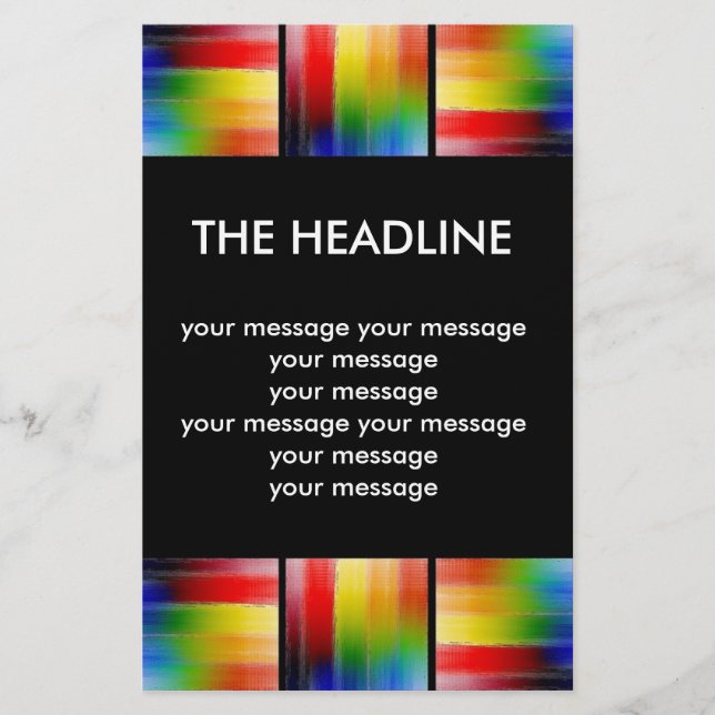 colourful Abstract art Flyer (Front)