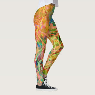 Colourful Abstract Art Leggings