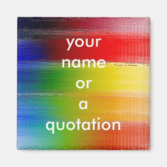 colourful Abstract art Magnet (Front)