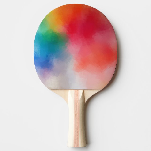 Colourful Abstract Art Modern Elegant Template Ping Pong Paddle (Front)