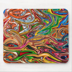 Colourful abstract art     mouse mat