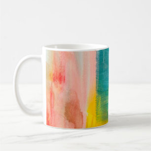Colourful Abstract Art Painting Background. Modern Coffee Mug