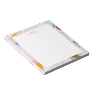 Colourful Abstract Art Personalised  Notepad