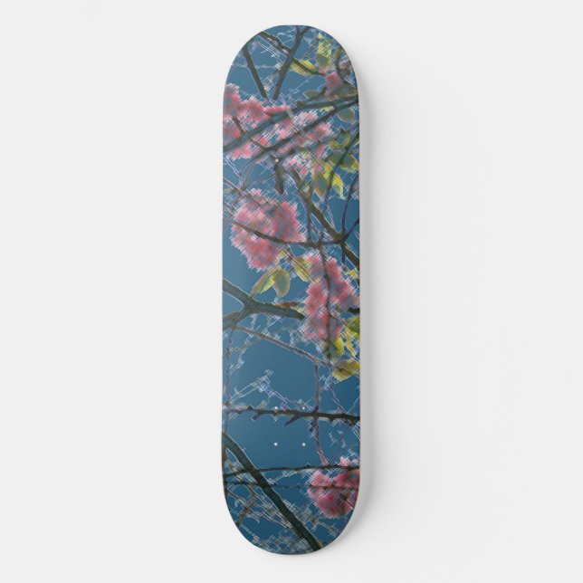 Colourful Abstract Art Print Skateboard (Front)