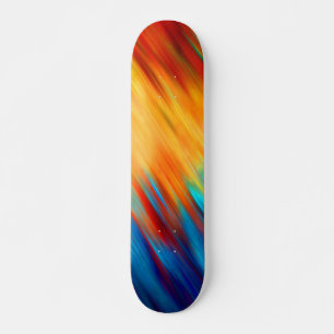 Colourful Abstract Art Skateboard