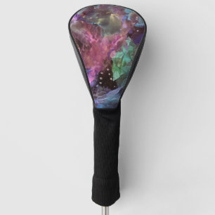 Colourful Abstract Art Space Nebula Golf Head Cover