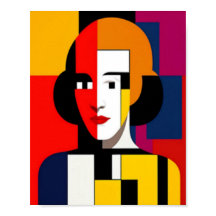 Colourful Abstract Art Woman