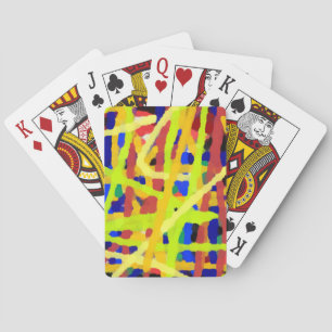 Colourful Abstract Artwork Playing Cards