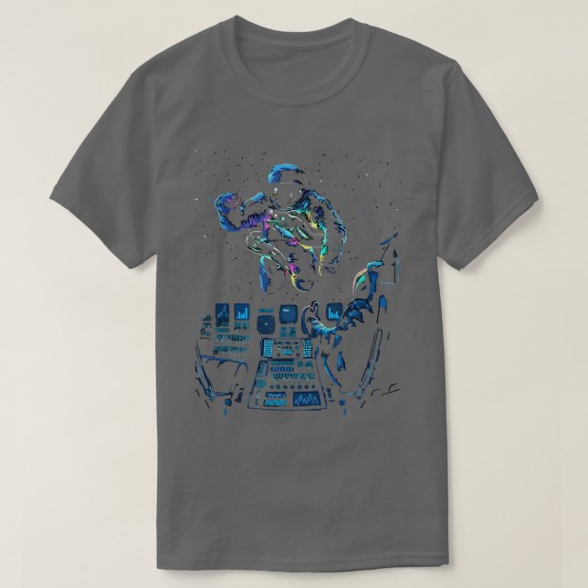 Colourful abstract astronaut  T-Shirt (Design Front)