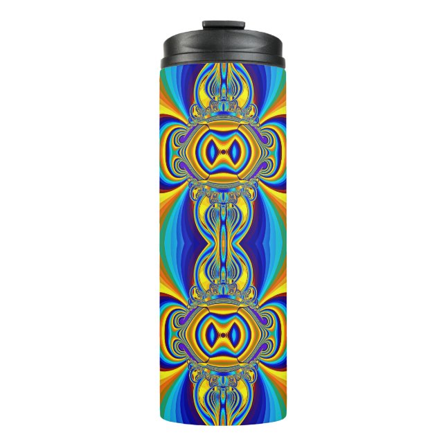 Colourful Abstract Background-14334 Thermal Tumbler (Front)