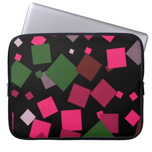 Colourful abstract background laptop sleeve (Front)