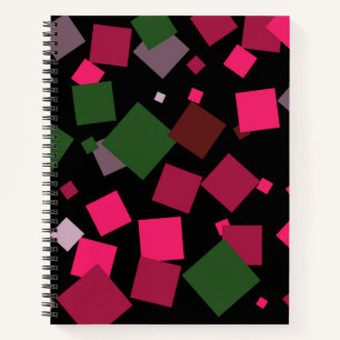 Colourful abstract background notebook