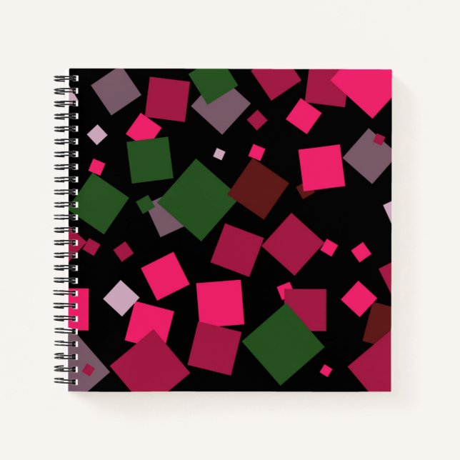 Colourful abstract background notebook (Front)