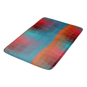 Colourful Abstract Bath Mat