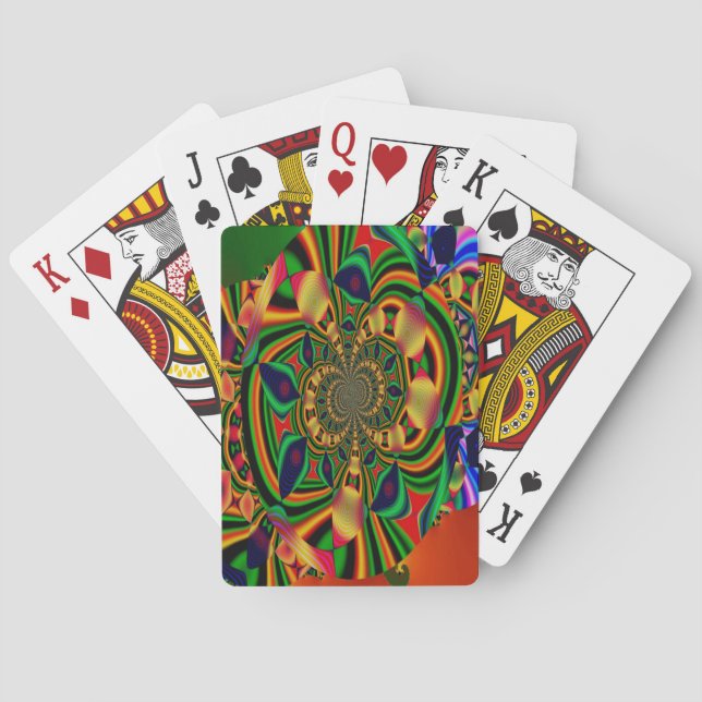 Colourful Abstract Bicycle Poker Playing Cards (Back)