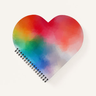 Colourful Abstract Blank Template Custom Modern Notebook
