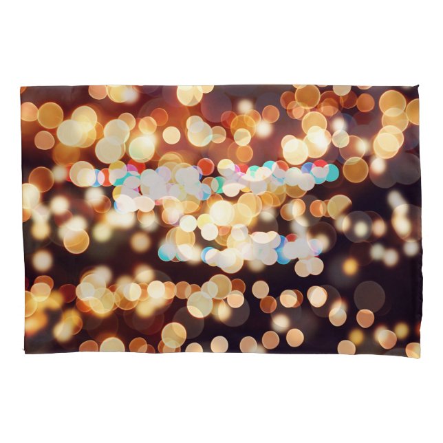 Colourful Abstract Bokeh Texture Pillowcase (Front)