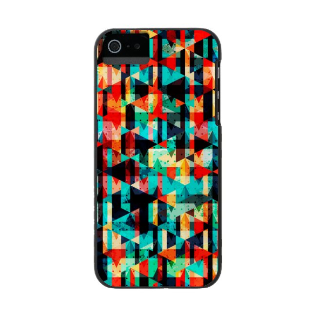 Colourful abstract bright element design incipio iPhone wallet case (Inner Case Back)