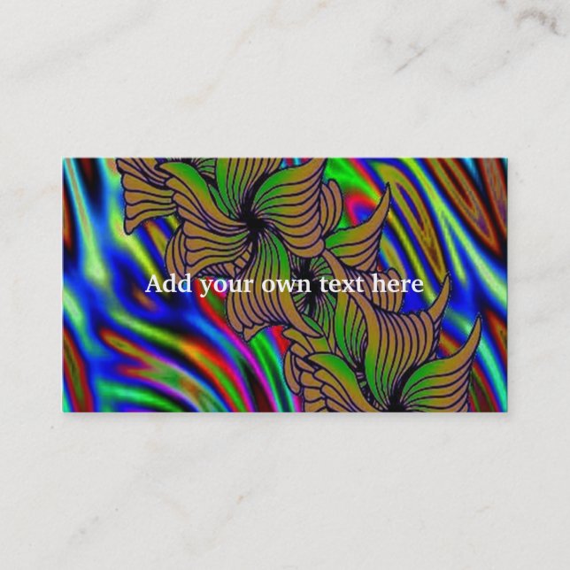 Colourful abstract Business Card (Front)