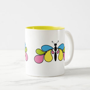 Colourful Abstract Butterfly Coffee Mug